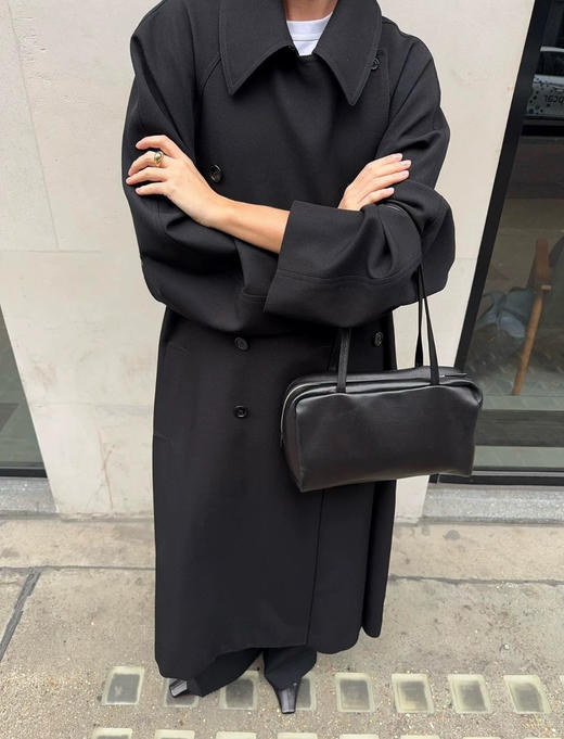 11-5 渠道货 原版皮 朱珠同款 TR经典款 astra小羊皮 内外全皮 保龄球包 腋下包 商品图2