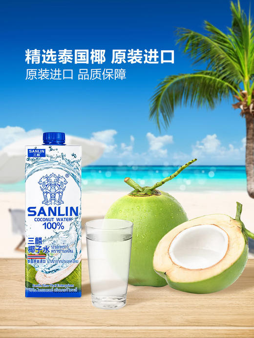 MM 山姆 三麟椰子水 1L*6 商品图1