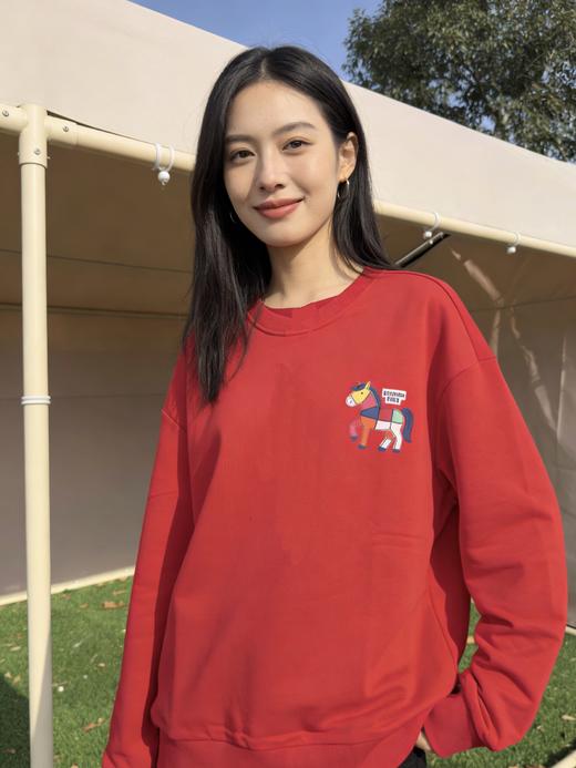 .26马年新年款！正品！OstravarTiger彩马印花情侣圆领卫衣  小标马 商品图2