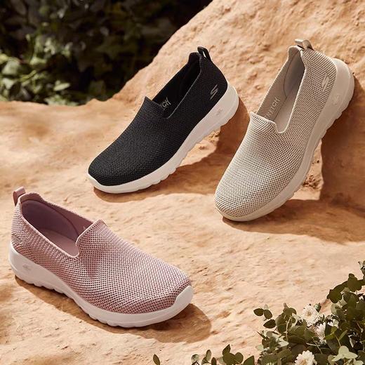 XY/Skechers斯凯奇网面透气懒人休闲鞋女一脚蹬运动健步鞋124187 商品图3