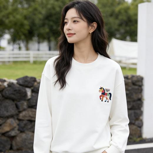 .26马年新年款！正品！OstravarTiger彩马印花情侣圆领卫衣  小标马 商品图4