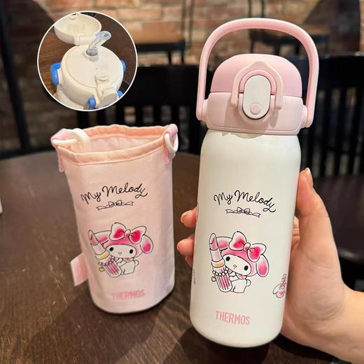 膳魔师美乐蒂系列450ml吸管保温杯白色 商品图1