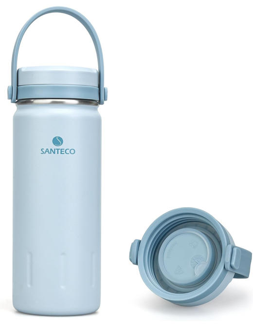 法国S@NTECO 304不锈钢手提直饮保温杯时尚太空壶（380ml） PJ065 商品图7