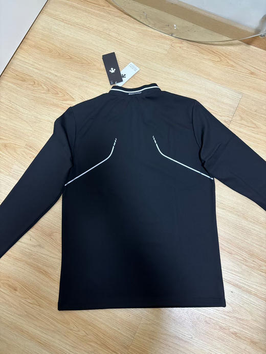 原单正品 DST迪桑特高尔夫男士PRO系列立领长袖polo衫，颜色：黑色 白色
尺码：M～XXL 商品图3