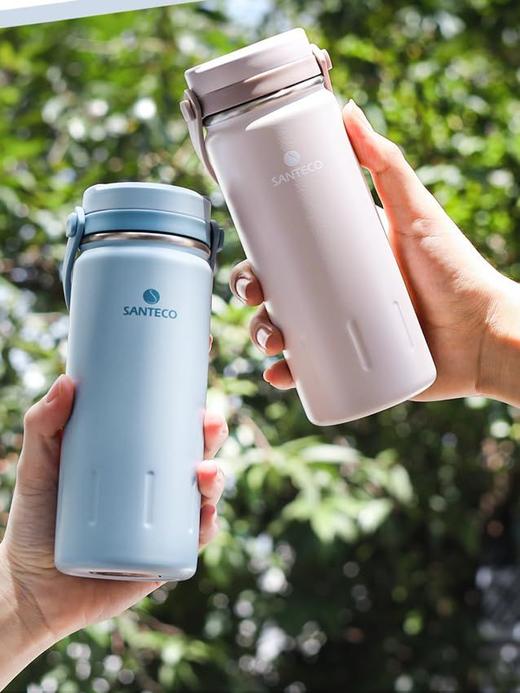 法国S@NTECO 304不锈钢手提直饮保温杯时尚太空壶（380ml） PJ065 商品图2