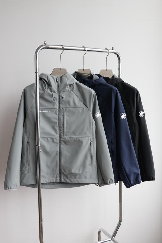 M.M.X 小象25款三色秋冬款防风防泼软壳连帽夹克外套 WT951 商品图3