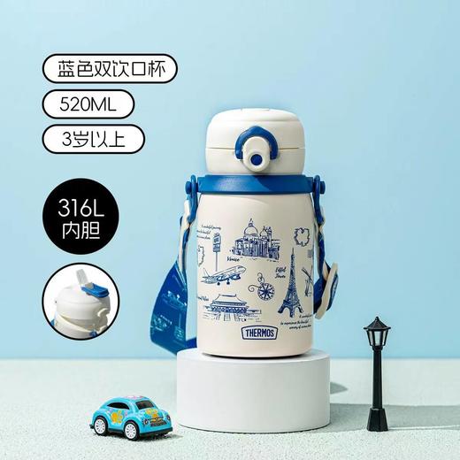 膳魔师大世界系列双饮口保温杯520ml 绿色/蓝色/粉色 商品图1