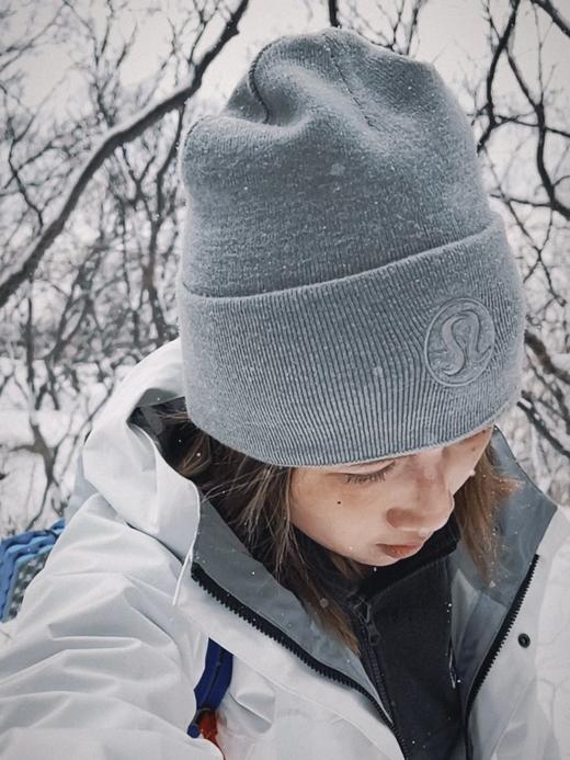 .威海产，四色！lululemon休闲运动滑雪针织帽冷帽 男女同款  圆标冷帽 商品图2