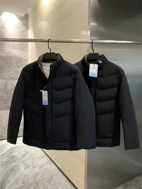 牛奶丝+90绒！蚕丝棉混纺填充内里冬季立领羽绒服男