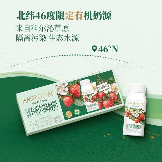 MM 山姆 红颜草莓有机风味酸奶 150g*24 商品图1