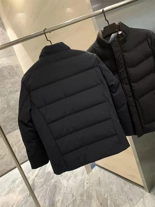 牛奶丝+90绒！蚕丝棉混纺填充内里冬季立领羽绒服男 商品图3