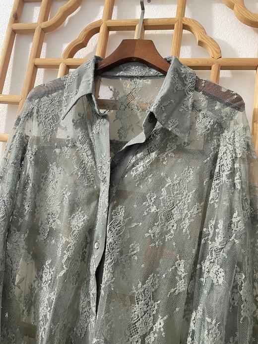 「断码清仓」高端棉质蕾丝大衬衫 L码  ZFYY252 商品图1