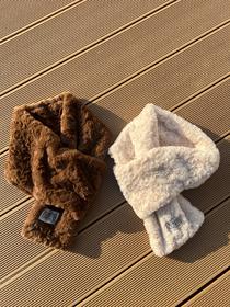 .威海正品单，迪尚集团订单，韩国设计师品牌25秋冬MARITHE FRANCOIS GIRBAUD毛绒围脖  尺码 85×15