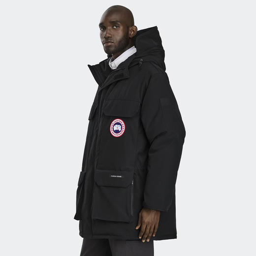 CANADA GOOSE 加拿大鹅 男士经典徽章 Expedition 派克连帽羽绒服 黑色 2051M 9061 商品图4
