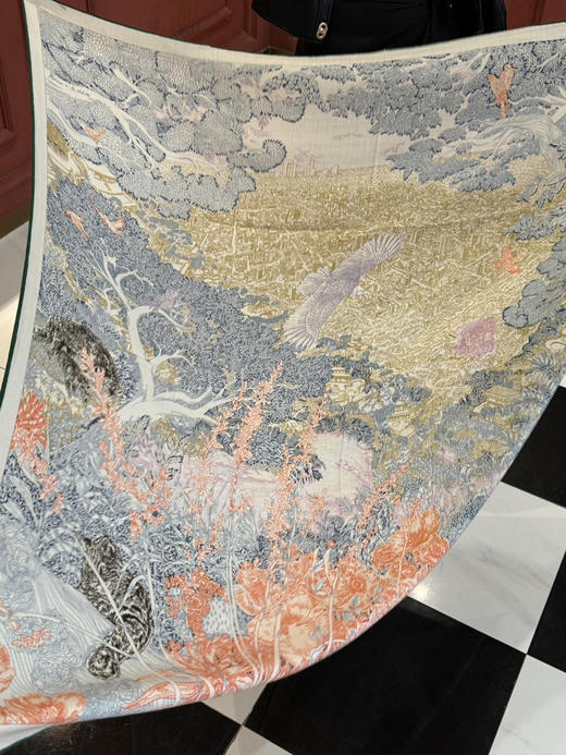 秋冬特惠💰420 爱马仕围巾 秋冬搭配利器 双面同色 版真丝羊绒披肩！ 商品图7