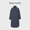 ROMI STUDIO冬日暖阳*95白鹅绒人字纹保暖长款鹅绒外套RWCWW86210 商品缩略图1