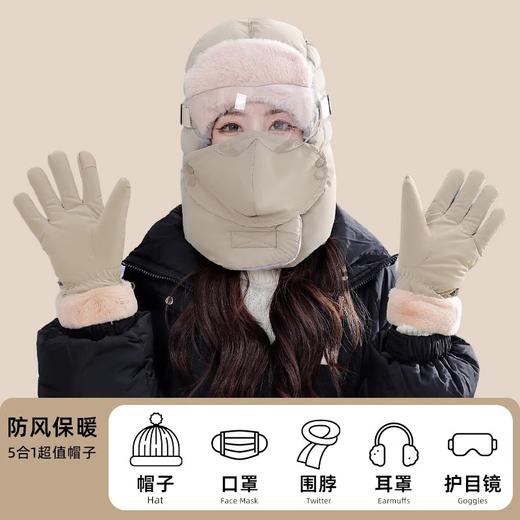 【加厚保暖毛毛帽】2026新款电动车帽子男女骑行防风帽 冬季头套棉帽保暖雷锋帽 商品图3