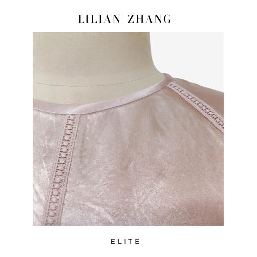 定制—静奢风—婉约雅韵—Oversize 缎面拼接织带长款连衣裙 2501085 商品图1