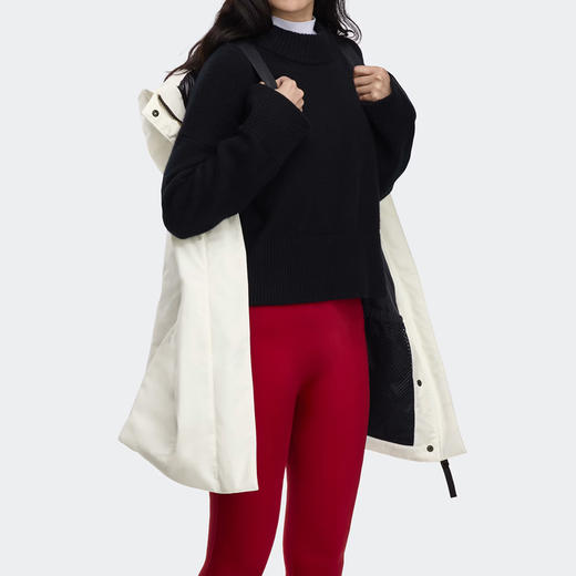 CANADA GOOSE 加拿大鹅 女士黑标徽章 Leslie 派克连帽羽绒服 白色 3833WB 9433 商品图2