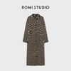 ROMI STUDIO“棕标甄选”100绵羊毛双面加厚人字纹长款风衣431DS291 商品缩略图0