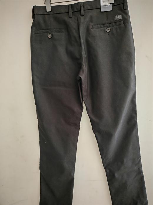 Hazzys哈吉斯男装冬季新款纯色磨毛长裤商务休闲裤 商品图4