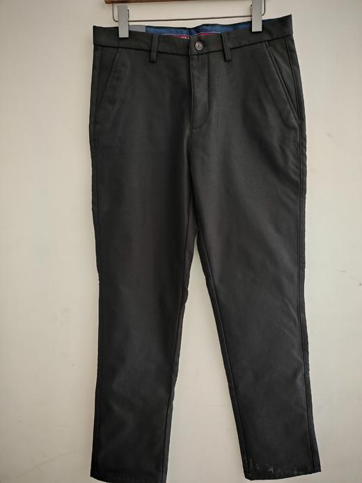 Hazzys哈吉斯男装冬季新款纯色磨毛长裤商务休闲裤 商品图0