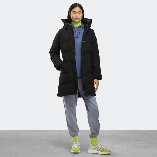CANADA GOOSE 加拿大鹅 女士黑标徽章 Shelburne 派克绗缝连帽羽绒服 黑色 3802WB 9061 商品图6