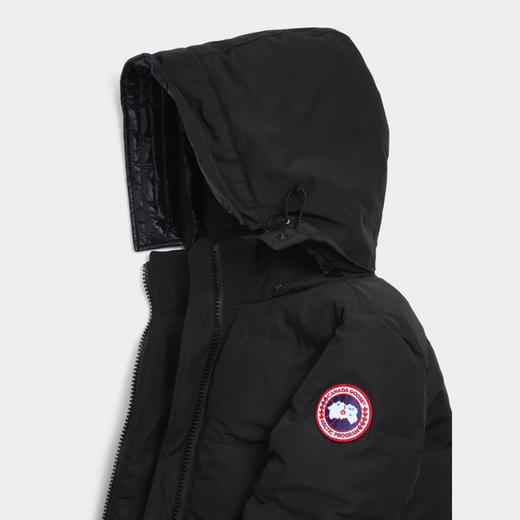 CANADA GOOSE 加拿大鹅 女士经典徽章 Mystique 派克绗缝连帽羽绒服 黑色 3035W 9061 商品图1