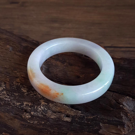 【天然正品】A货翡翠天然厚桩细腻糯种福禄寿58.5号翡翠手镯231225AK48 商品图4