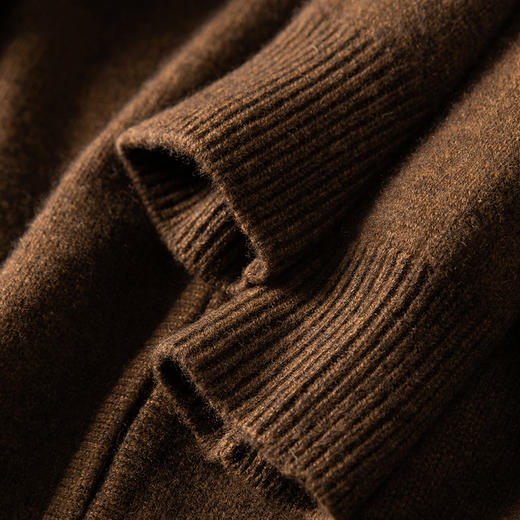 【邓系花纱，仅一批！】时髦花纱100纯山羊绒开衫连帽衫KSN240146 商品图4