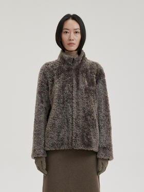 THEHOYAN｜P23166 Lofrei Curly Lamb Wool Top 南非卷羊毛夹克