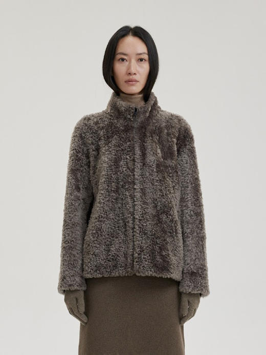 THEHOYAN｜P23166 Lofrei Curly Lamb Wool Top 南非卷羊毛夹克 商品图0