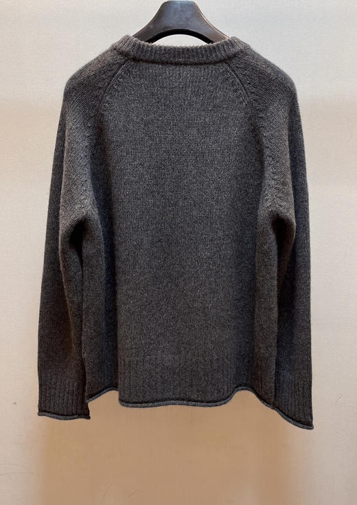 13-2渠道货 夯实重磅 马鞍肩+倒三角 小禾 合股羊绒 宽松箱式 针织套头衫 商品图12