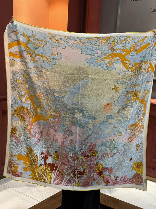 秋冬特惠💰420 爱马仕围巾 秋冬搭配利器 双面同色 版真丝羊绒披肩！ 商品图8