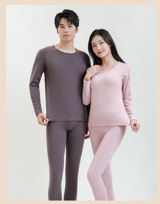 买手优选圆领羊毛蚕丝保暖内衣套装秋衣女款167896224（预售2.28号后发货） 商品图2