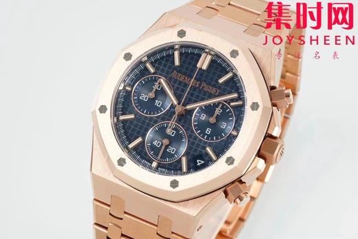 DDF配重版 重量200克+ 爱彼皇家橡树计时26240系列 全玫金钢带款 DDF26240皇家橡树无卡度版本 丹东4401机 拥有计时飞返功能 男士腕表 商品图2