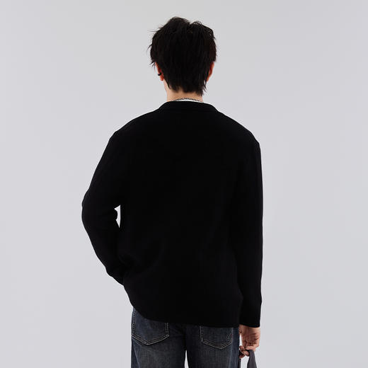 【新品上新】HX 春季翻领开胸毛衫S107610002101 商品图5