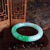 【天然正品】A货翡翠天然收藏级无纹裂细腻圆条糯种飘辣阳绿57号翡翠手镯301225NJM22 商品缩略图8