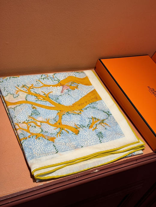 秋冬特惠💰420 爱马仕围巾 秋冬搭配利器 双面同色 版真丝羊绒披肩！ 商品图4