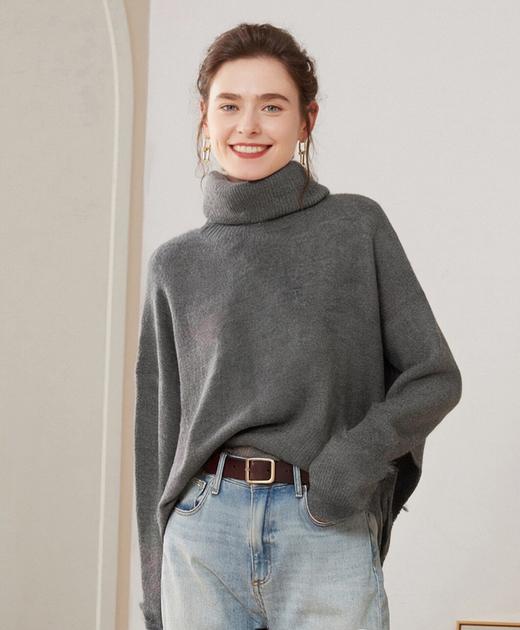 佐丹奴女装25年新款高领羊毛针织衫05355662 商品图0