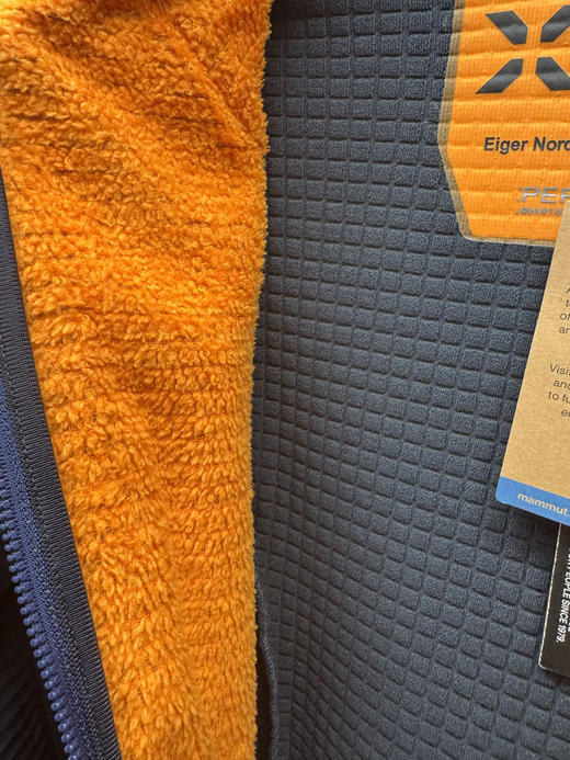 原单正品 MAMMUT猛犸象艾格极限系列硬核中层全能轻量抓绒衣，
S-2XL 深蓝色  三四天左右发货 数量非常少 商品图5