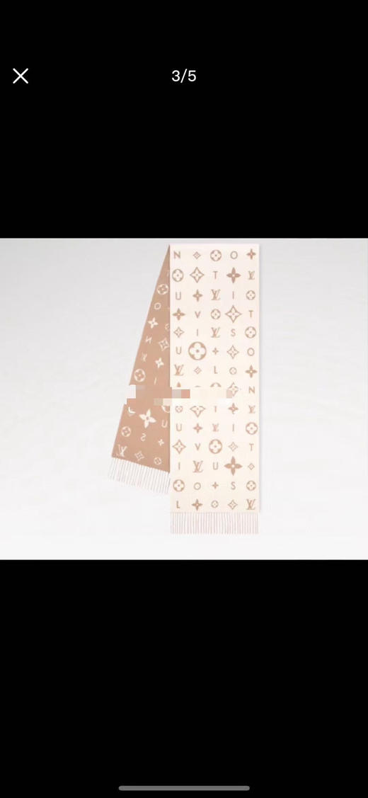 秋冬特惠💰260 LV围巾 花卉和 LV 字母 商品图0