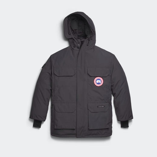 CANADA GOOSE 加拿大鹅 男士经典徽章 Expedition 派克连帽羽绒服 灰色 2051M 9431 商品图0