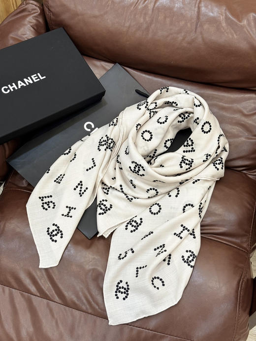 秋冬特惠💰420 香奈儿围巾 丝绒双面方巾【双面同色】 商品图5
