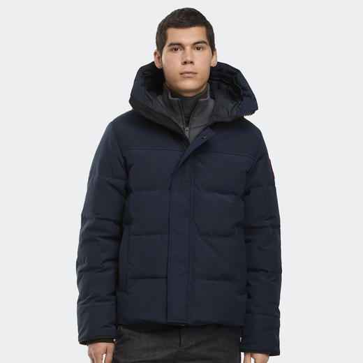 CANADA GOOSE 加拿大鹅 男士经典徽章 MacMillan 派克绗缝连帽羽绒服 蓝色 2080M 9063 商品图3