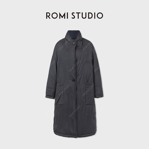 ROMI STUDIO冬日暖阳*95白鹅绒人字纹保暖长款鹅绒外套RWCWW86210 商品图2