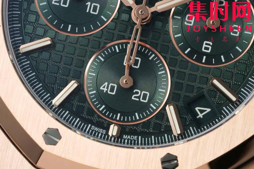 DDF配重版 重量200克+ 爱彼皇家橡树计时26240系列 全玫金钢带款 DDF26240皇家橡树无卡度版本 丹东4401机 拥有计时飞返功能 男士腕表 商品图4