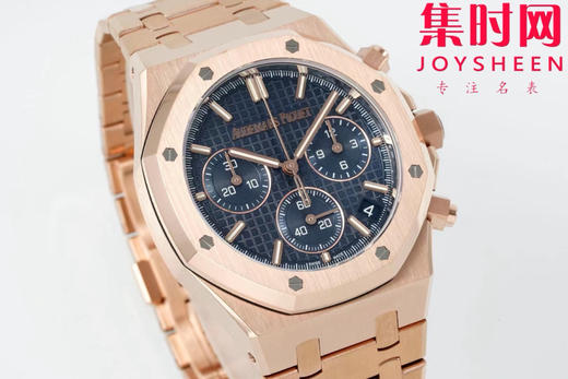 DDF配重版 重量200克+ 爱彼皇家橡树计时26240系列 全玫金钢带款 DDF26240皇家橡树无卡度版本 丹东4401机 拥有计时飞返功能 男士腕表 商品图1