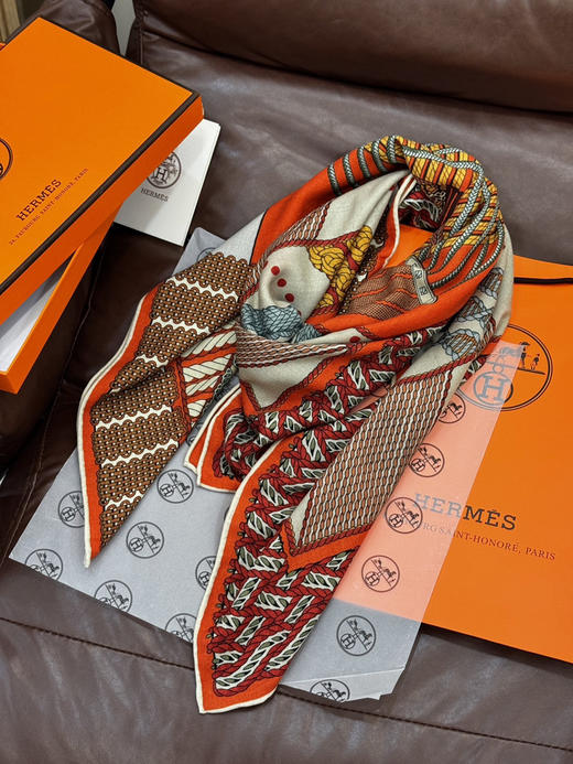 秋冬特惠💰420 爱马仕围巾 盛装舞步 商品图6