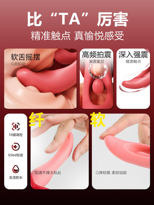 谜姬 浪舌 舌头震动拍打扣动舌舔 商品图1